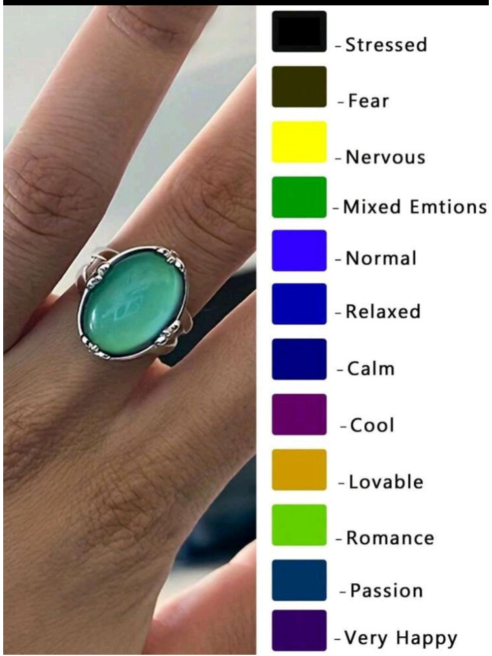 Mood Ring Color Changing Size 7 Size 8 Ring Gift For Everyone